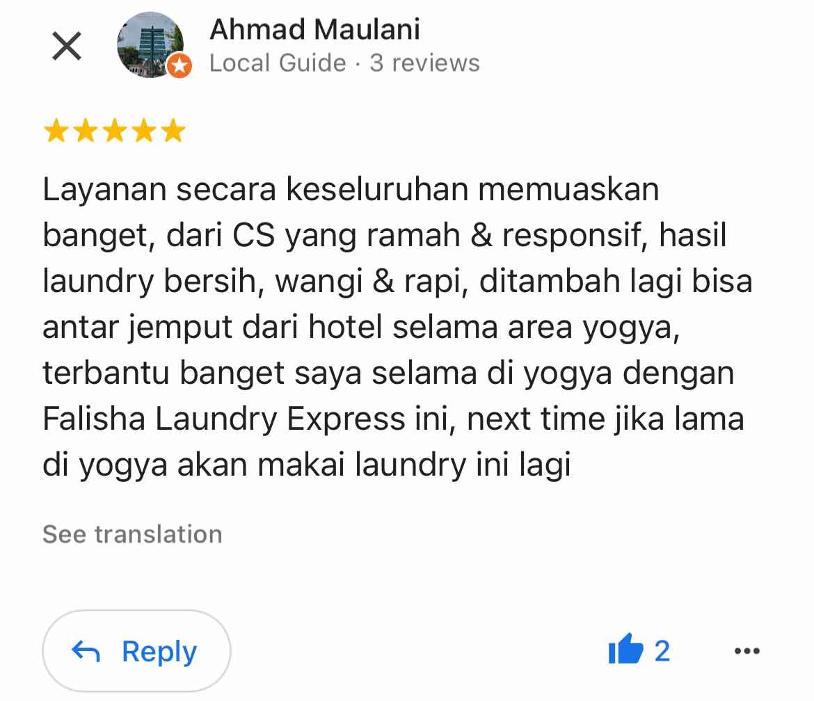 review falisha laundry maulani