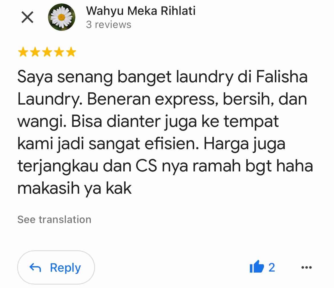 review falisha laundry wahyu